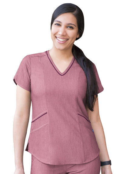 ADAR Pro Women's Tailored V Neck Scrub Top (P7002)