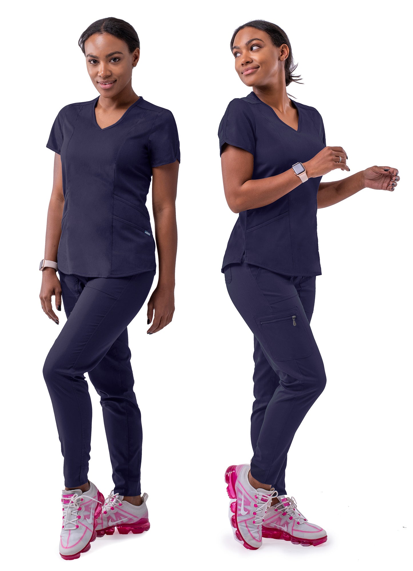 ADAR Pro Women's Modern Athletic Jogger Scrub Set (P9500)