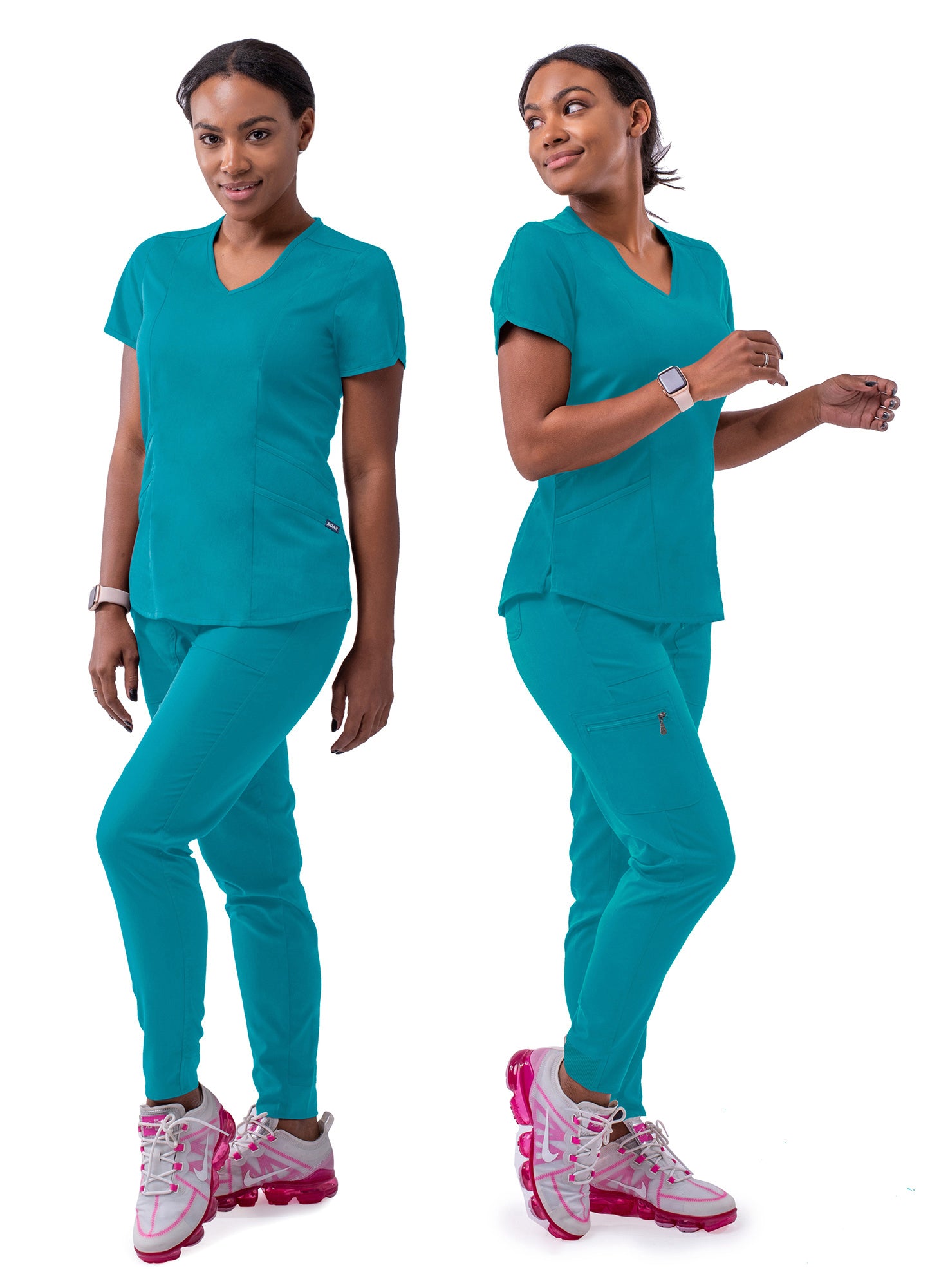 ADAR Pro Women's Modern Athletic Jogger Scrub Set (P9500)