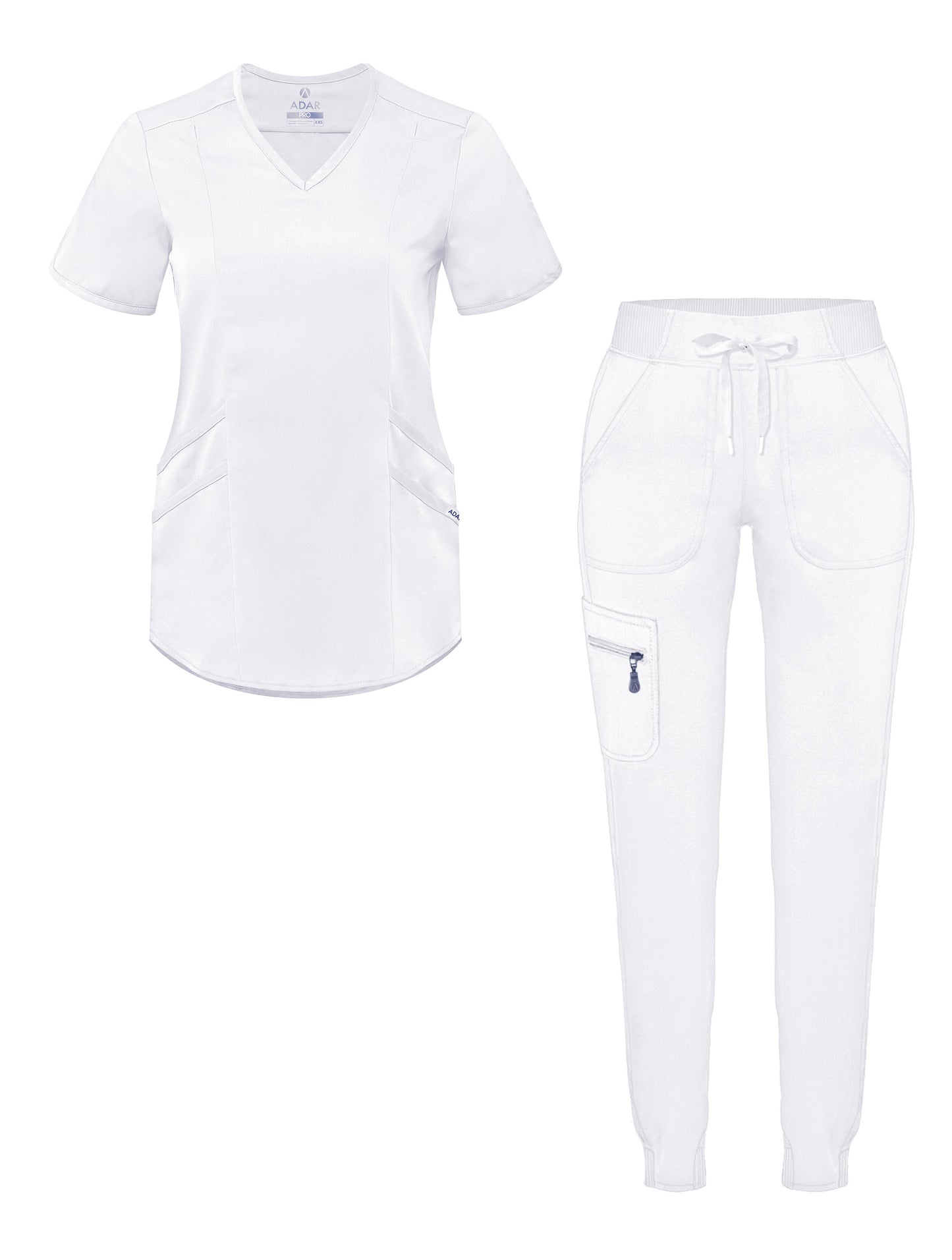 ADAR Pro Women's Modern Athletic Jogger Scrub Set (P9500)