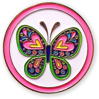 Butterfly - Smart Charms Enamel Badge Reel