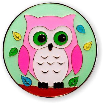 Owl - Smart Charms Enamel Badge Reel