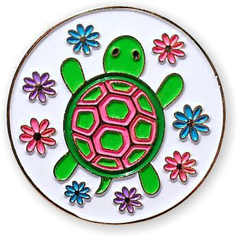 Turtle - Smart Charms Enamel Badge Reel